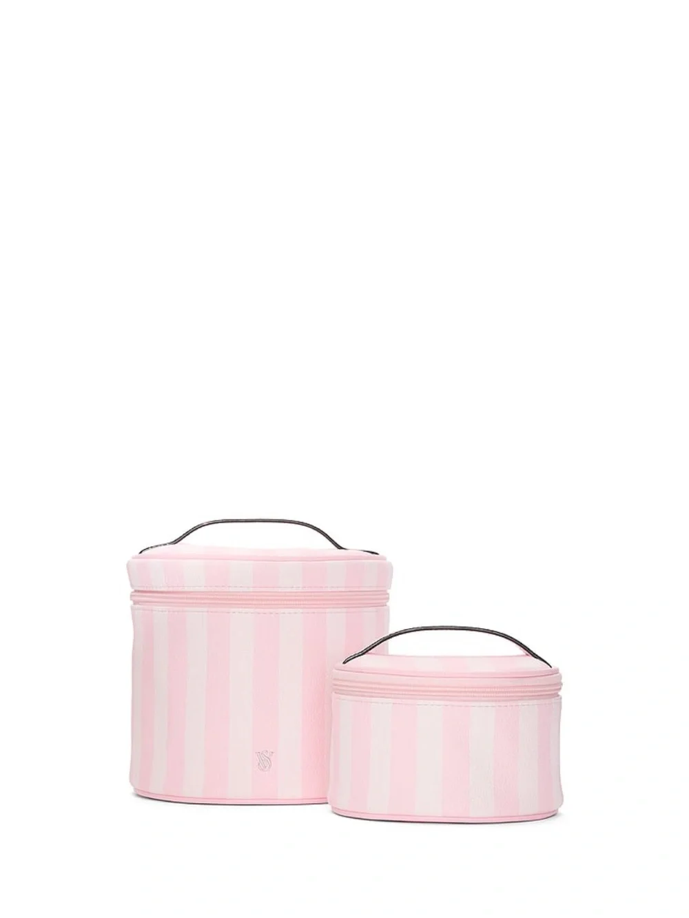 2-Piece Makeup Bag | Victoria's Secret Pink/White Striped Cosmetic Case Bags